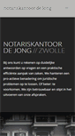 Mobile Screenshot of notaris-dejong.nl